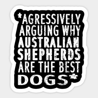 Australian Shepherd Aussie Mistress Gassie Dog Sticker